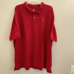 Disney Parks Mickey Mouse Polo Shirt Men's Size 3XL Authentic Original Red EUC